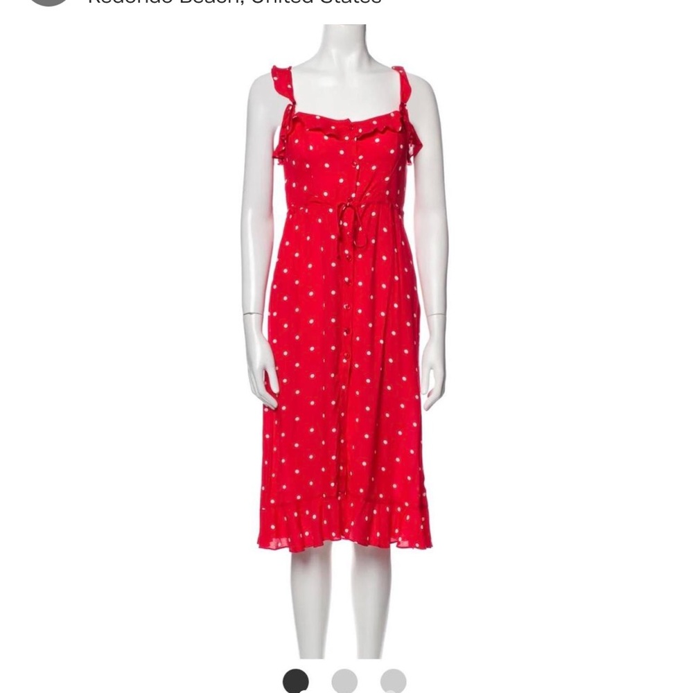 For love and lemons polka dot dress.